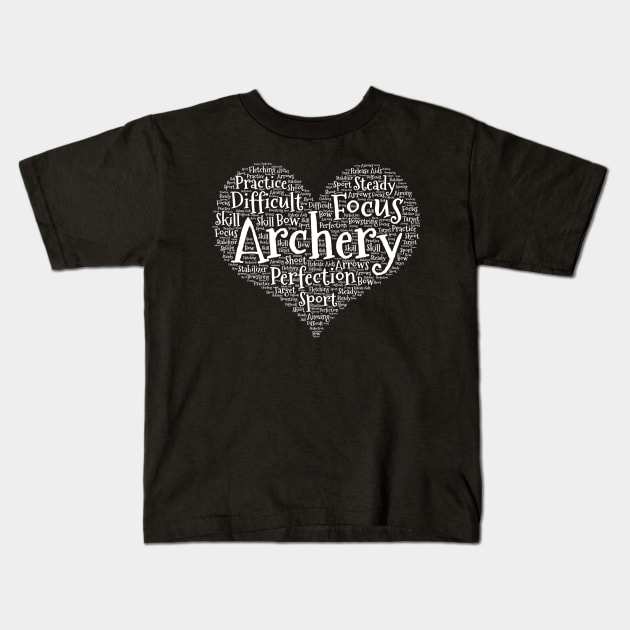 Archery for Girls Archer gifts for women design Kids T-Shirt by theodoros20